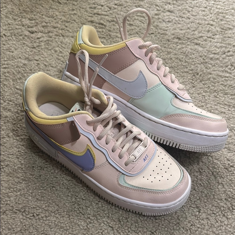 Nike Air Force 1 Shadow "Light Soft Pink/Light Thistle" Women's Shoe Size 8